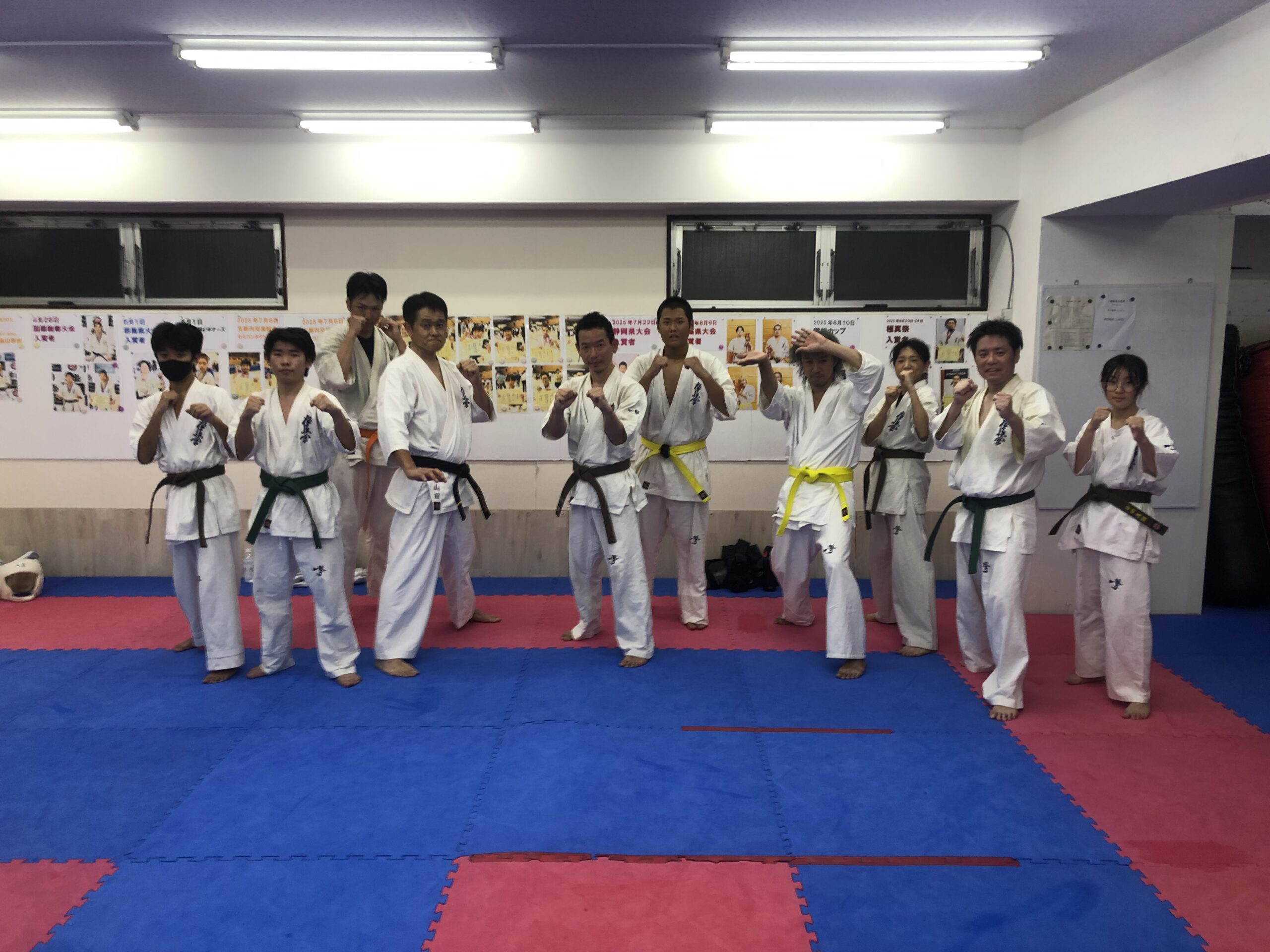 月曜日と火曜日の稽古